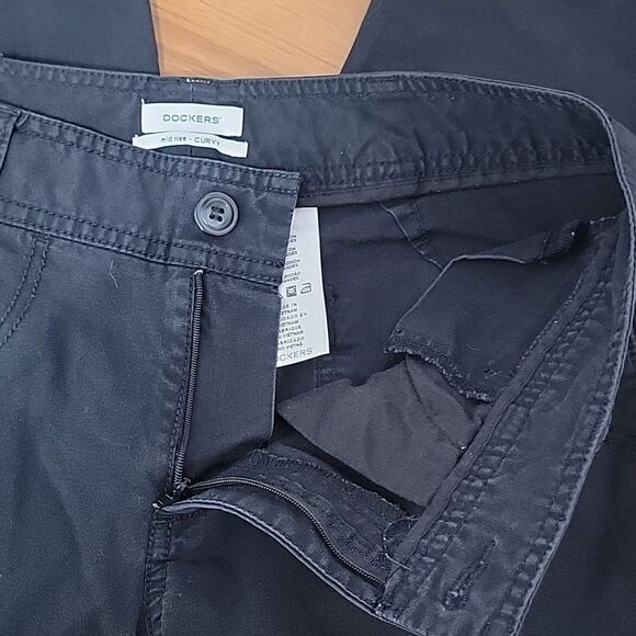 Dockers cropped black chinos Size 6 - Picture 8 of 13